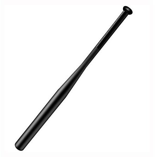 Tuggui Baseballschläger aus Stahl, 53,3 cm, mit Tragetasche, Schwarz