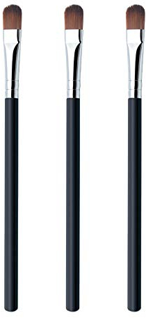 3Pcs Eyeshadow Brush Make up with Soft Synthetic Hairs,Eyeshadow Applicator Blending Foundation Concealer,Eyebrow,Eyeliner