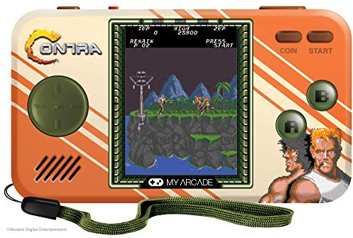 MY ARCADE Pocket Player Contra Consola de Juegos Portátil, 2 Juegos en 1