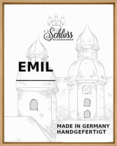 Schloss BILDERRAHMEN Emil 40x50 cm, Schattenfugenrahmen Dekor Buche
