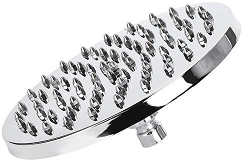 Rociador superior de ducha de lluvia cromado desmontable de acero inoxidable Ducha superior de alta presión Ducha de lluvia Ducha de lluvia circular grande de 8 pulgadas Adecuada para instalación en t