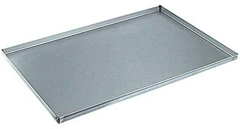 G.T. INOX Teglia professionale in alluminio puro 60 x 40 bordo dritto h. 2 cm