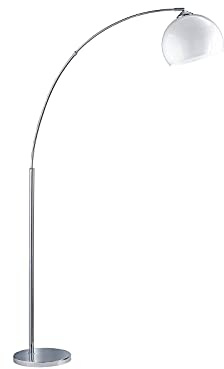 Bogenleuchte 180cm mit schwenkbarem Lampenschirm und großer Ausladung