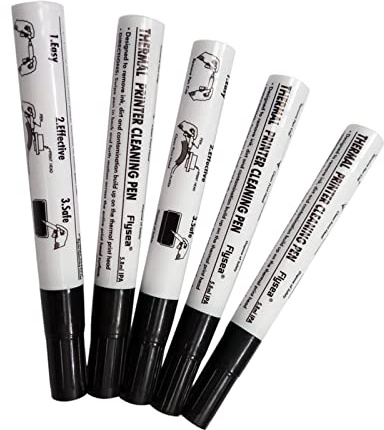 Perfeclan 5X Universal-Druckkopf-Reinigungsstift, Alkoholstift, Thermodrucker-Labelkartenwartungs-Sterilisierungsstift, Reparaturstift, für für Zebra