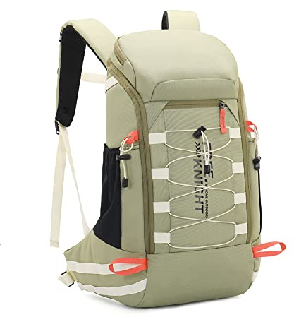 Bseash Mochila de senderismo impermeable ligera de 40L con cubierta de lluvia, mochila de viaje para deportes al aire libre para acampar, escalada, esquí, ciclismo