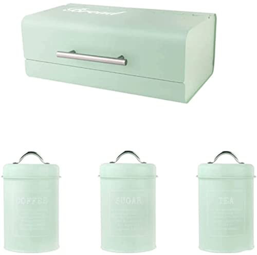 ABGRC Cocina Panera Panera de Metal, panera de Gran Capacidad, Caja de Almacenamiento Multifuncional para máscara de cosméticos de Aperitivos, contenedor de Almacenamiento de Pan Decoración