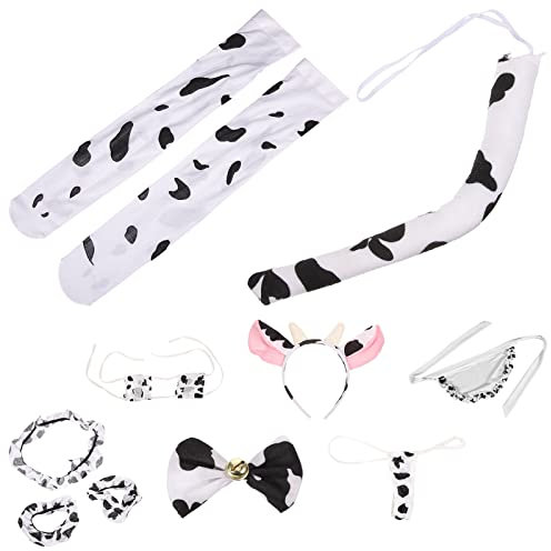 Theaque 1 juego de disfraz de vaca lechera para cosplay, ropa interior para mujer