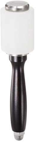 sourcing map 8.3Inch Leather Carving Hammer Wooden Handle Nylon Hammer Straight Head Leathercraft Mallet Tool for DIY Stamping Sew Leather Cowhide, Brown