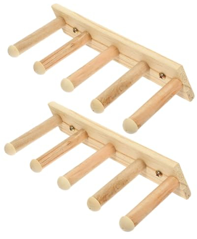 INOOMP 2stücke Katzenwandstufen Holz Katzen Regal Eckwandregal Für Katzen Hängende Katzenleiter Katzenkratzleiter Katzensprungplattform Katzenkletterregal Mehrzweck-haustierzubehör