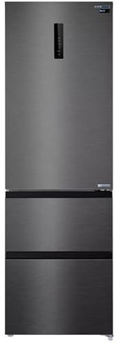 INFINITON Frigorifico Francés FRD-401T91, 401 Litros, 190 cm de Altura, E, Técnologia Inverter, Fast Cooling, Fast Freezing, Puerta reversible, Tecnología Care + space (DARK INOX || FRD-401T91DEV)
