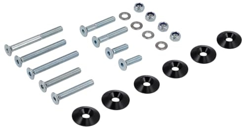 Set: CNC Senkscheiben für Gabel und Stoßdämpfer, Schwarz - für S51, S50, S7
