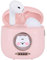 Fsjun Wireless Earbuds, BT 5.1 Earphones In Ear with Cute Cat Bag Charging Case, ENC Noise Reduction Headset, Dual Microphones, Touch Control, Auto Pairing, Headphones for Sports, Work (Pink)