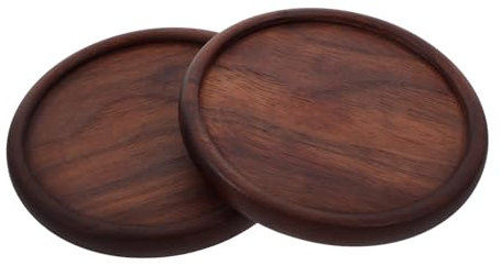 3 Sätze Walnuss-untersetzer Anti-rutsch-tassenpads Getränkeuntersetzer Zum Schutz Von Tischplatten Anti-rutsch-kaffeeuntersetzer Tischschutzpolster Nussbaum Coffee 2 Stück * 3 Alipis
