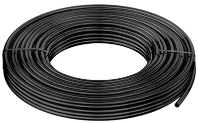 Pawfly 7.5 M Drip Irrigation Tubing 4-6 MM, Blank Distribution Tubing for Drip Irrigation System, Black PVC Micro Drip Line, Drip Irrigation Hose Roll for Garden Watering, Drip Irrigation Part