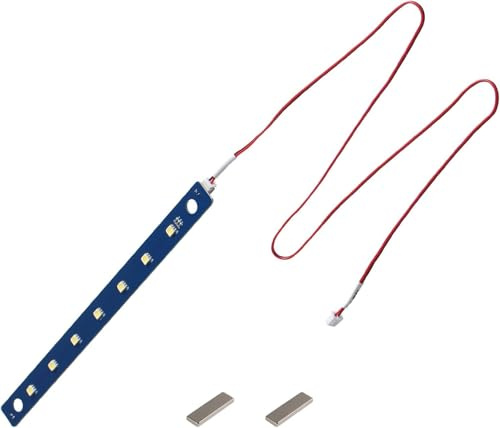 Flashforger Adventurer 5 m Pro LED Light Board 24 V Ersatz: Zubehör für 3D-Drucker, Lampenperlen mit Kabel, flexibles Lichtband, kaltweiß – Erhöhung der Helligkeit der CH