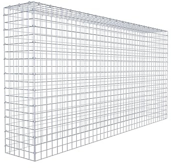 Gabion,3-Box Gabion Planter, 200x100x30 cm, Durable Steel Mesh, 5x5 cm Spacing, Perfect for Gardening, Landscaping, and Outdoor Decoration