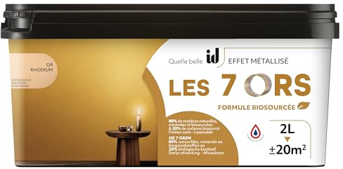 ID PEINTURE EFFET MÉTALLISÉ 7 ORS OR RHODIUM 2L PARIS