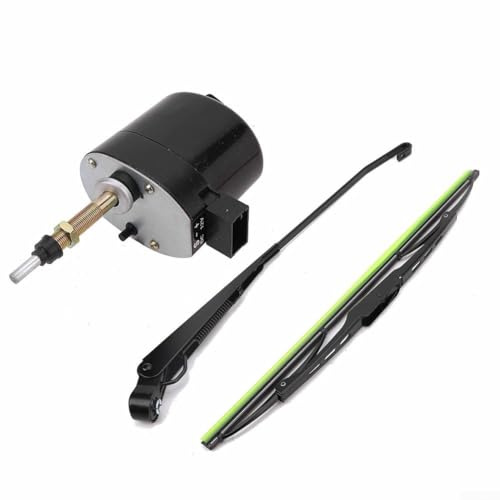 12 V Scheibenwischermotor mit 105° Wischbereich und 400 mm Wischblatt für Traktor-, Boots- und Wohnmobil-Anwendungen