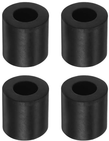 DUZEPA 4 rondelles en caoutchouc, entretoises en caoutchouc, diamètre extérieur 20 mm, diamètre intérieur 10 mm, épaisseur 20 mm, coussinets amortisseurs de vibrations ronds en néoprène