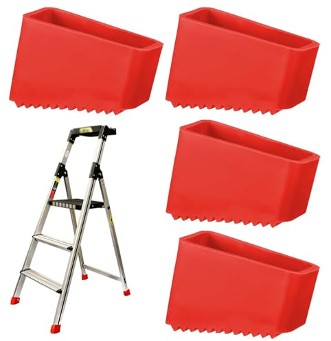 4 Stück Leiterfüße Ersatz Rutschfeste Ersatzfüße für Leitern Leiterfüße,50 X 20 Mm Leiter Füße,Verschleißfeste Gummi Leiter füße,Gummifüße Für Leitern,Rutschfeste Leiterfußabdeckung Für Heimarbeiter