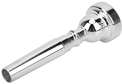 KIMISS Bocchino per Tromba 7C Argento per Principianti di Tromba in Sib - Accessorio Musicale Ideale per Prestazioni Migliorate (SILVER)