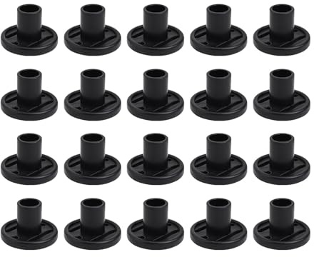 Kalokairi 20 Stück Zeltstangen, Überdachung, Bootsabdeckungsstangen, ABS, pannensichere Anti-Rost-Spitzen mit starkem Halt, kompatibel mit Trekking-Markisen-Pyramidenstangen, 12,5 mm Innendurchmesser