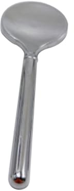 Gatuida Applicatore di Crema per Occhi in Lega di Zinco Manico Comodo, Cucchiaio Metallico Argento per Skincare Coreane e Trattamento Occhiaie Donna