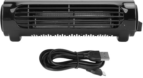AurSoltriad Ventilatore di raffreddamento per sedile montato in auto, ventilatore per poggiatesta alimentato tramite USB a 3 velocità per auto, raffreddatore portatile e silenzioso per sedili (Nera)
