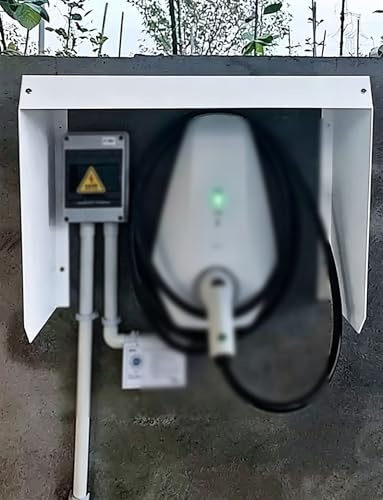 Universal EV laddare skyddskåpa, vattentät utomhus laddningsstation takskydd för post och kameraskydd