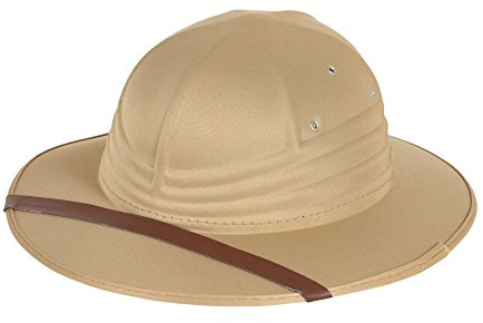Beige Nylon Felt Safari Hat (1 Pc.) - Durable & Stylish Design, Perfect Accessory for Perfect for Outdoor Activity,Travelers, Uniforms, & World Book Day Halloween Halloween