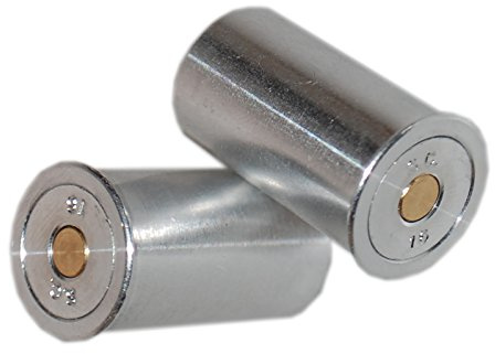 Pufferpatronen Kaliber 16 - 2 Stück Schrot Dummy Rounds aus Aluminium | Snap Caps für Flinten-Training und Waffenpflege, robustes Set mit integriertem Dämpfer für effektives Trockentraining