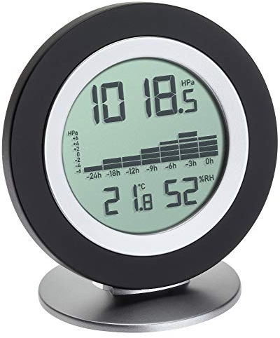 TFA Dostmann Cosy Baro 35.1154.01 Baromètre numérique Thermomètre hygromètre Noir avec piles