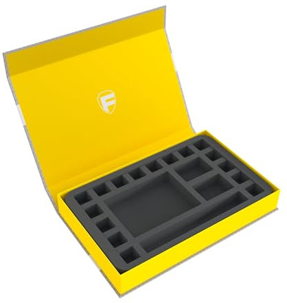 Feldherr Magnetbox gelb kompatibel mit Pen & Paper Rollenspiele mit Würfel-Tray