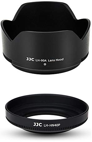 JJC Lens Hood Set for Nikon Z50 with Nikkor Z DX 16-50 F/3.5-6.3 VR Lens, 50-250mm F/4.5-6.3 VR Lens, Replaces Nikon HN-40 and HB-90A Lens Hood
