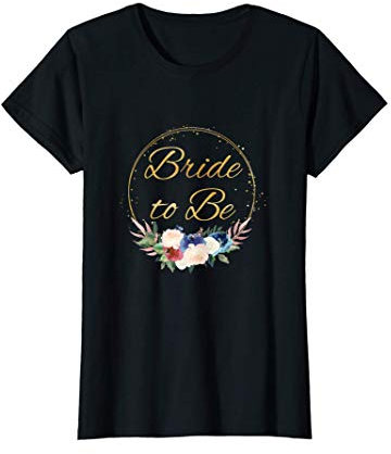Damen JGA Junggesellinnenabschied Team Bride Blumenkranz T-Shirt