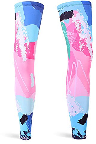 DETUCK Scaldamuscoli da Ciclismo, Scaldamuscoli Sportivi, Protezione UV UPF50+, Effetto Ghiaccio Seta, Raffreddamento, Scaldamuscoli per Uomo Donna (un paio), XXL