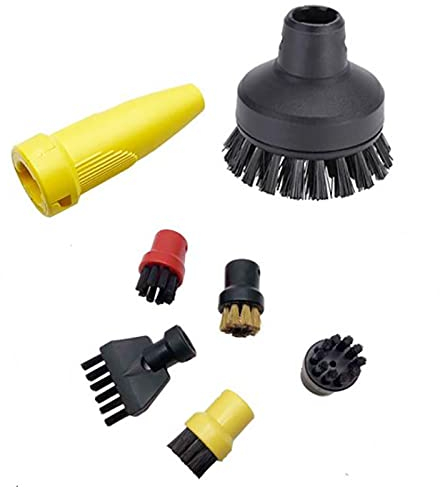 Jxjamp Round Brush Sprinkler Nozzle Head for Karcher SC1 SC2 SC3 SC4 Large Round Flat Brush Cleaning Brush for Steam Sweeper