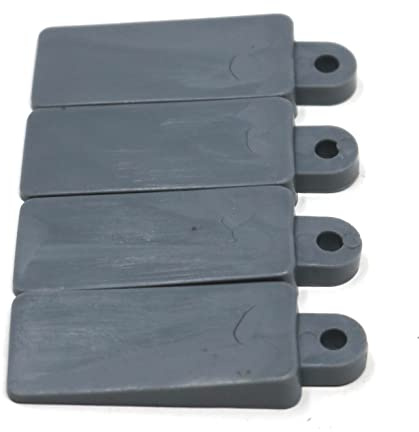 4 x Soft Rubber Window Door Table Furniture Wedges Stop Stay Jam Lock Dark Grey