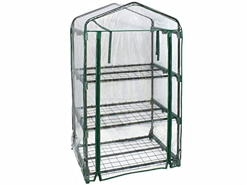Mini Gewächshaus Deko Garten 69 x 49 x 125 cm