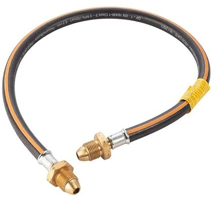 HAMILTON GAS PRODUCTS S/T POL Pigtail Hose - 0.5m POL x POL | Connect Motorhome & Caravan To Propane Gas Cylinders, POL TEE & Y Piece Mainfolds