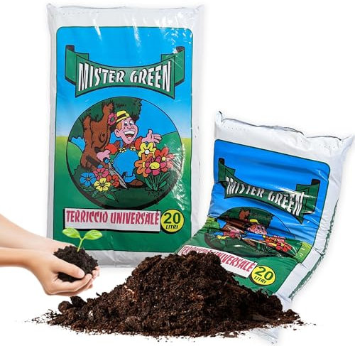 Sicignano | Terriccio Universale, 20 Litri, Substrato di Coltivazione Misto - per Piante Verdi da Appartamento Balcone Giardino, per Vegetali in Vaso o Piena Terra - Coltivazione, Giardinaggio