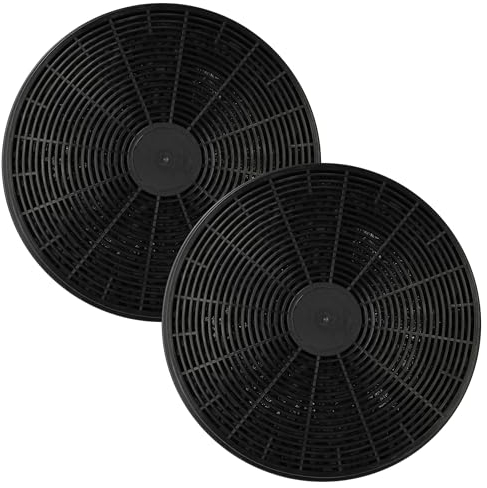 vhbw 2x Filtres à charbon actif remplacement pour Klarstein 10027530, CGCH2, 10027711, 10030983, K10001 pour hotte aspirante - 17,5 cm
