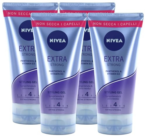 Styling hårgel, EXTRA STRONG med lång tätning, nollrester 150 ml (4 flaskor)