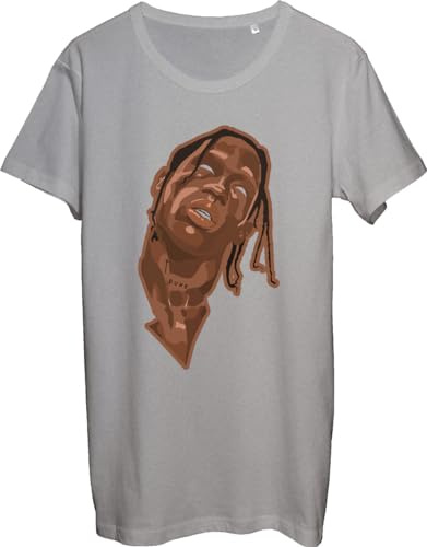 Functon+ Fainted Rapper Face - Camiseta para hombre, color gris, gris, M