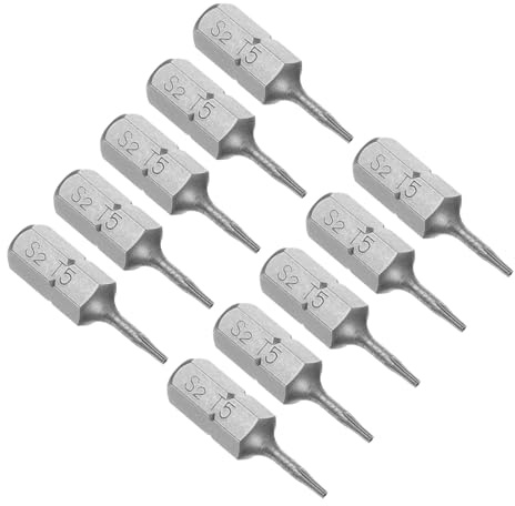 CoCud 10 Pièces Embouts de Tournevis Torx Embouts de Tournevis Magnétiques | Tige Hexagonale 1/4 de 25mm de Long T5, pour l'Entretien Automobile