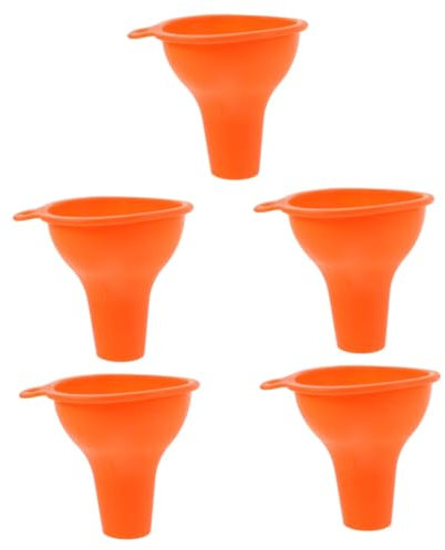 HANABASS 5pezzi Imbuto Silicone Multifunzionale Per Giocattoli Per Strumento Trasferimento Per Alimenti Design Spazioso e Resistente Colore