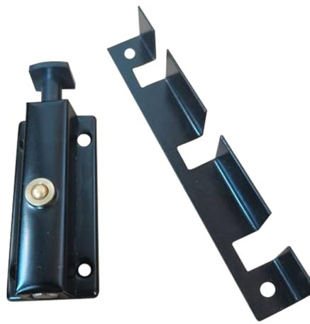 Patio Sliding Door Security Lock, Fits on Top Rail, Sliding Glass Door Windows Guardian for Childproof、Pets -Keep Your Family Safe and Secure & Still let Fresh air in