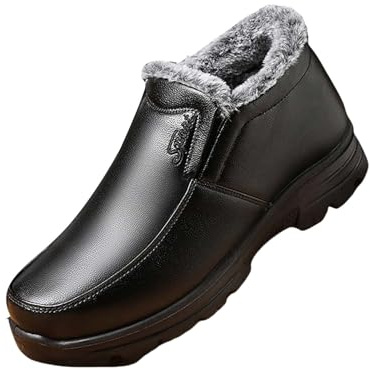 Bottine Fourrée Homme EU 46 - Bottes Chaudes De Neige À La Mode par Temps Froid - Chaussures d'Hiver