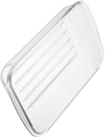 MOLUCKFU Glasbackform Mit Doppelgriff Backform Aus Glas Bratplatte Für Ofen Und Mikrowelle Spülmaschinengeeignet Wiederverwendbar Für Kuchen Lasagne Gebratenes Gemüse