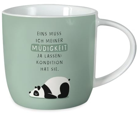 Grafik-Werkstatt Kaffeetasse - Müdigkeit - Porzellan, 300 ml | Grafik Werkstatt Kaffeetasse - Müdigkeit - Porzellan, 300 ml